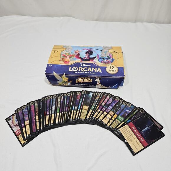 Other - Disney Lorcana Trading Card Game Bulk Lot 45 Holo Cards (Played With Condition)